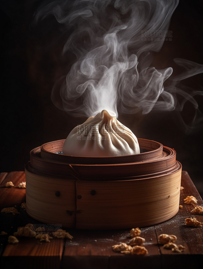 蒸包子食物拍摄小笼包中餐中式餐饮川菜中国菜摄影图高清