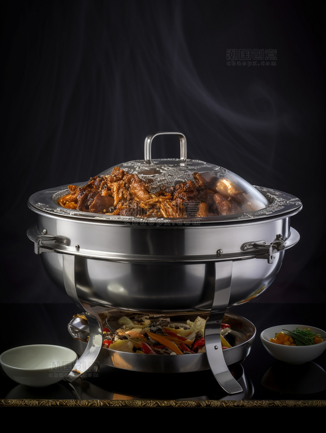 干锅中餐中式餐饮川菜中国菜摄影图高清食物拍摄