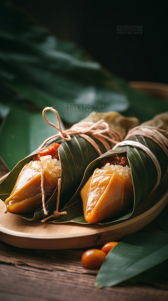 端午节美食特色糯米粽子美味粽子摄影图高清食物拍摄