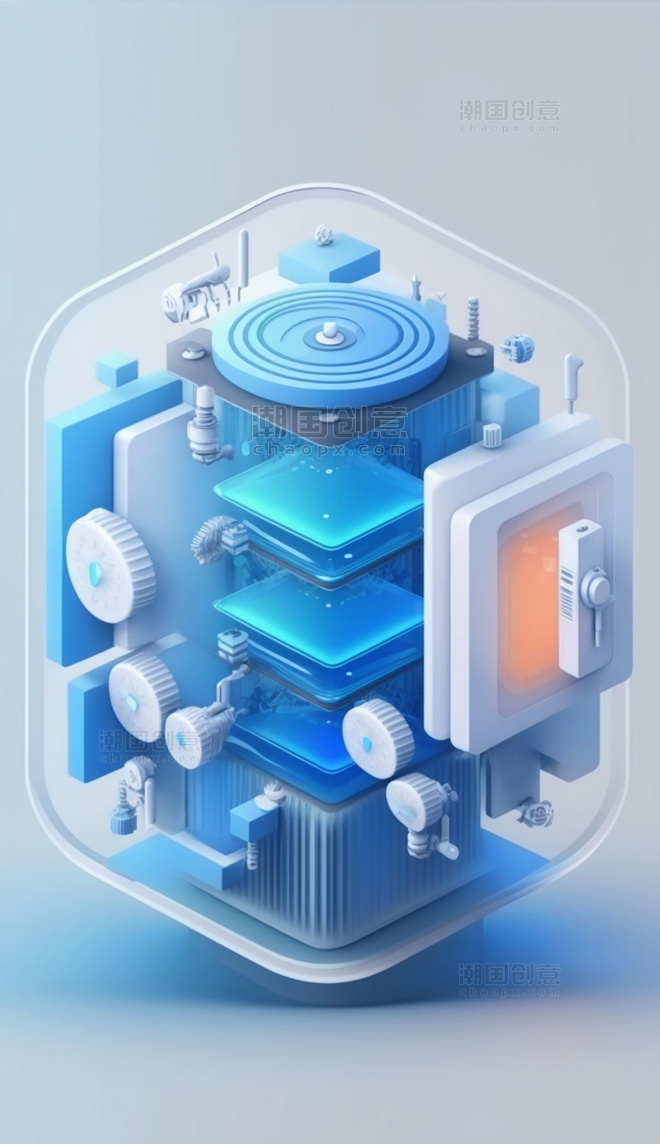 电子产品  商务设计蓝色科技图案