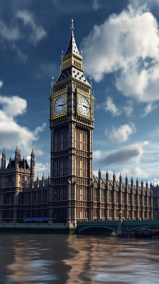 国外地标建筑英国大本钟 