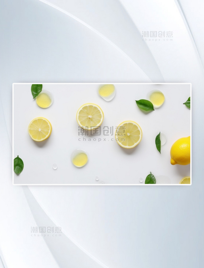 柠檬水果背景