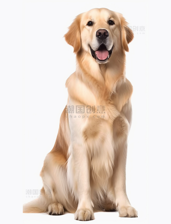 金毛摄影图 宠物狗