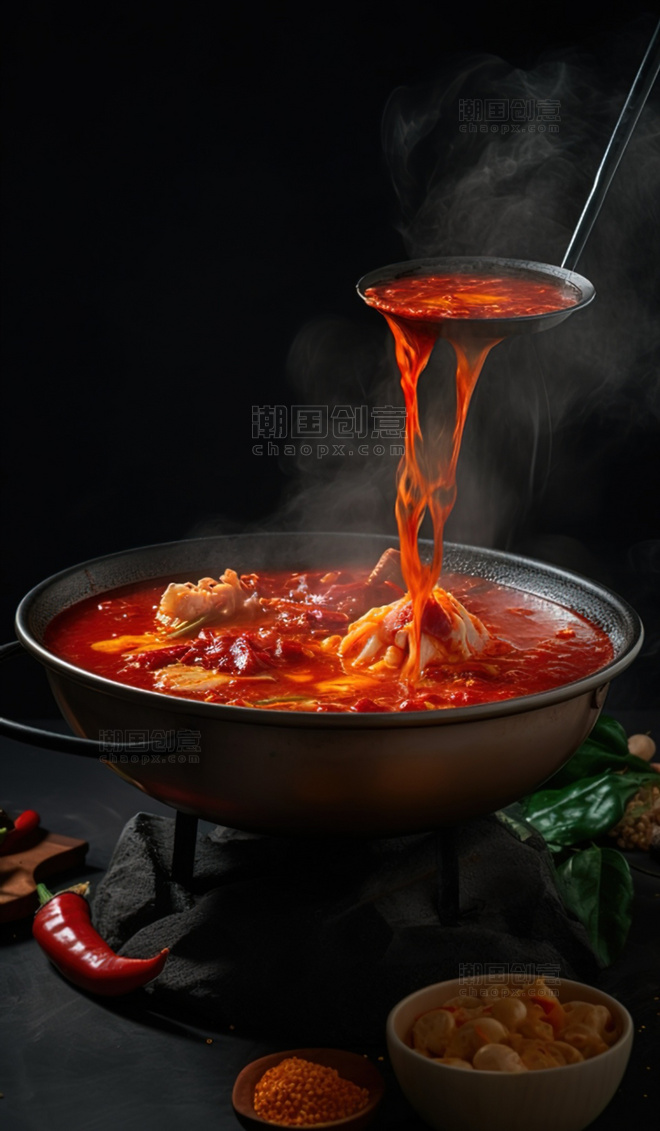 中式美食红烧牛肉锅子 
