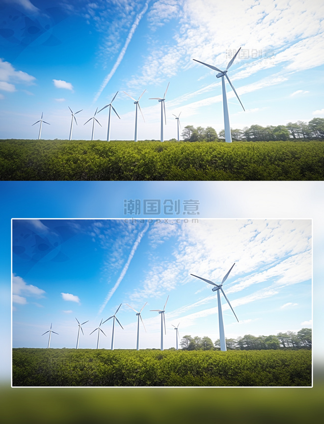 风力发电摄影新能源环保