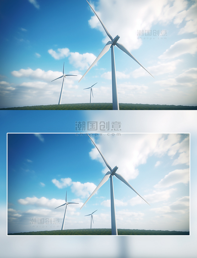 风能风扇摄影新能源环保