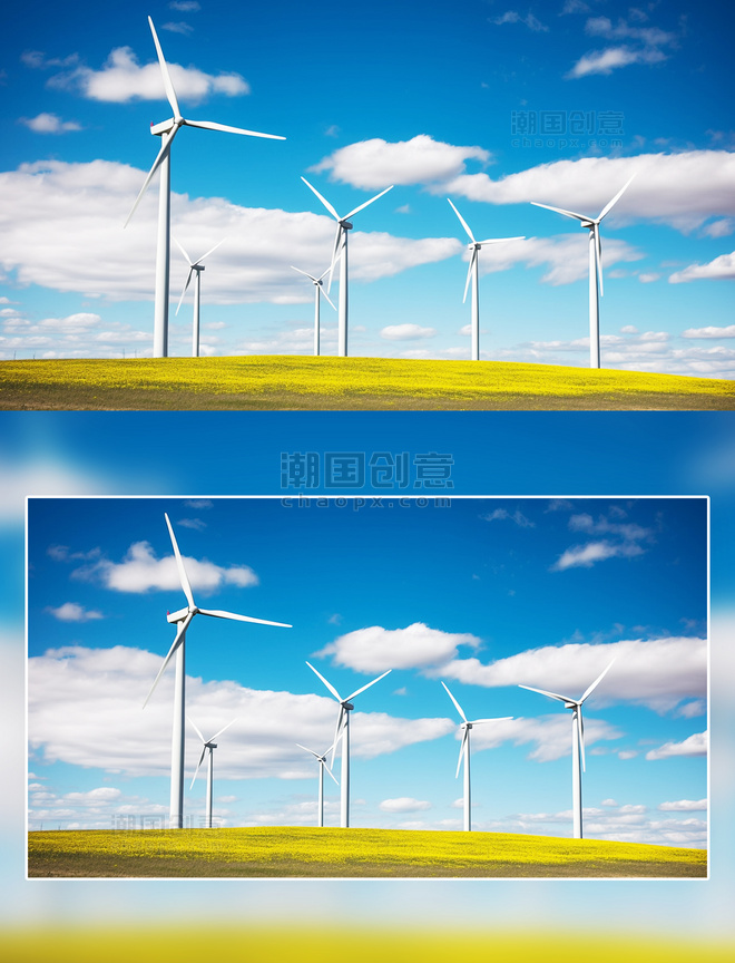 风力发电摄影新能源环保