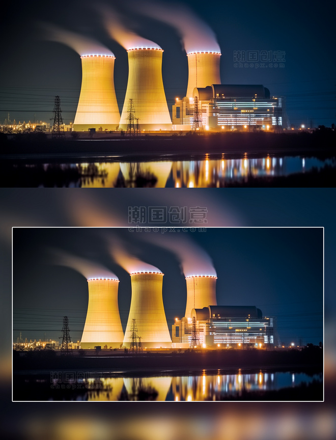核能发电工厂新能源环保摄影