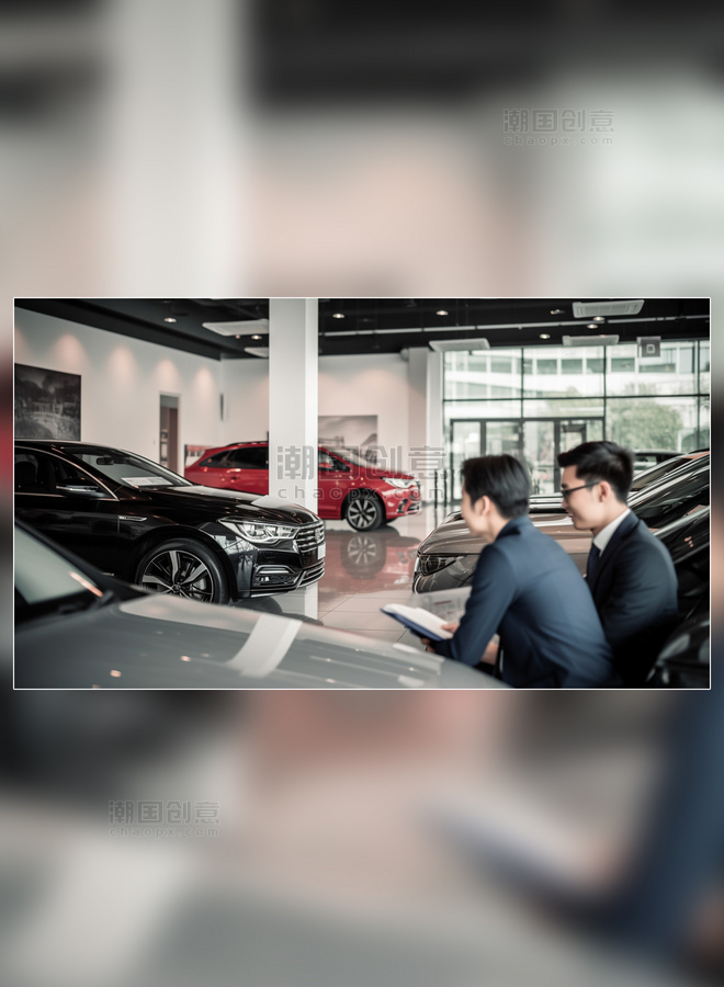 4S店的汽车销售人员摄影图汽车行业男销售超级清晰高细节超质量