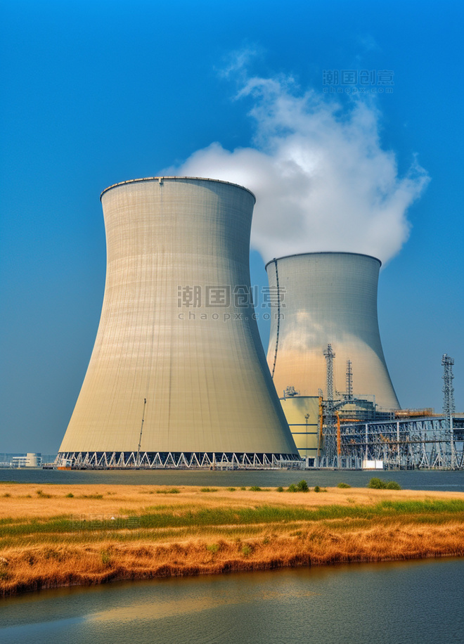 广阔视角摄影图高清摄影核能魅力核电美丽中国新能源