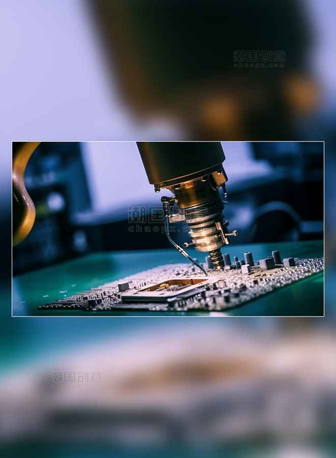 工厂焊接机械摄影图