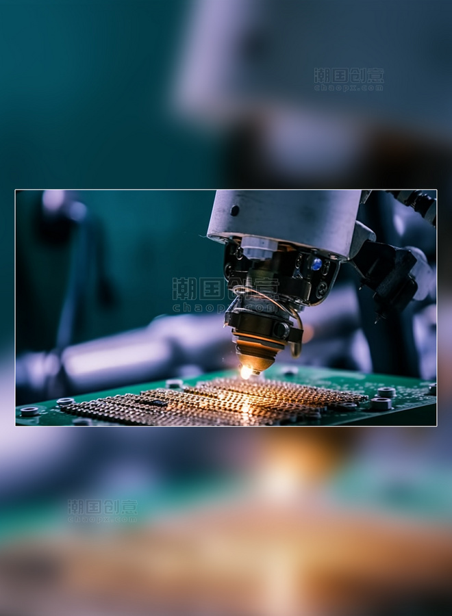 摄影图印制板制造电路焊接机械工厂