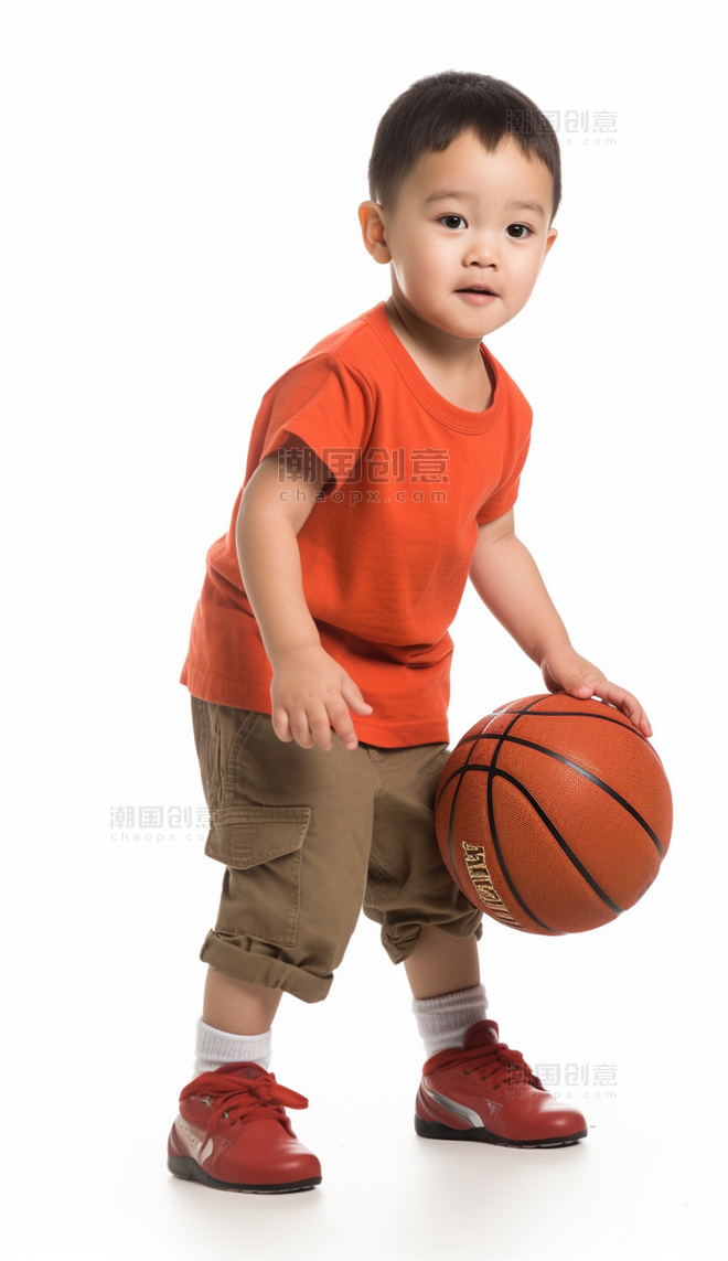 男孩打篮球摄影动作类