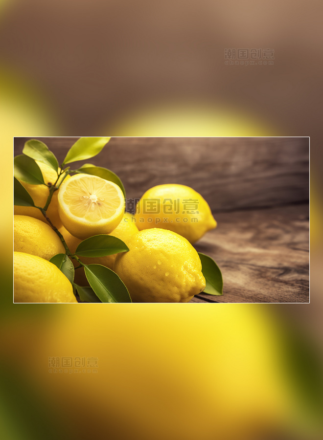 摄影图柠檬园水果农场成熟水果柠檬水果新鲜柠檬