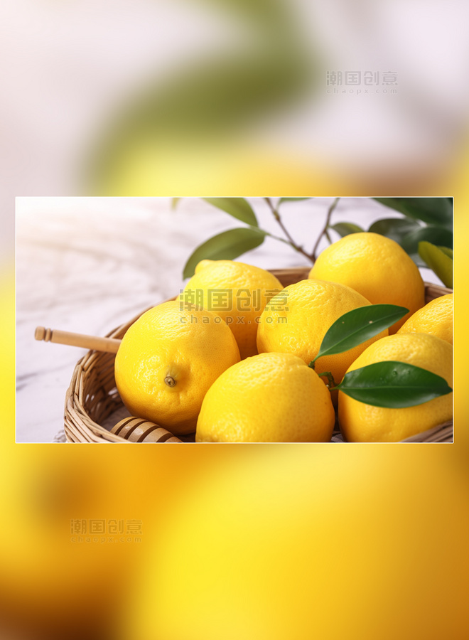 农业果树摄影图柠檬园水果农场成熟水果