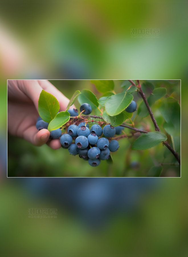水果蓝莓成熟水果新鲜蓝莓水果农场蓝莓园农业果树摄影图