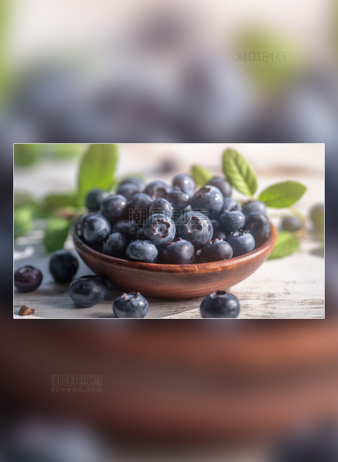成熟水果新鲜蓝莓水果农场蓝莓园水果