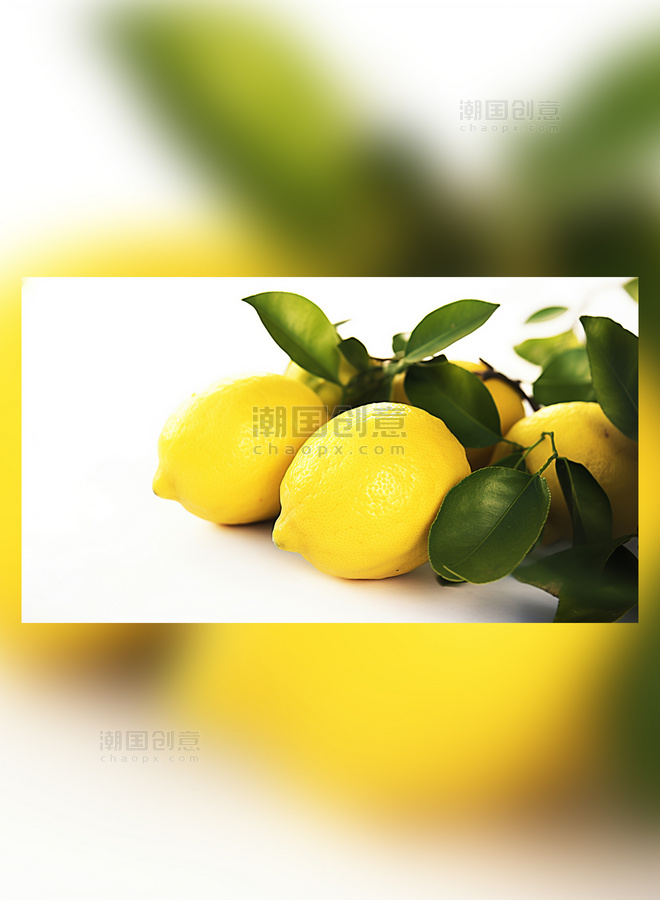 柠檬园水果农场新鲜柠檬农业果树摄影图成熟水果柠檬水果