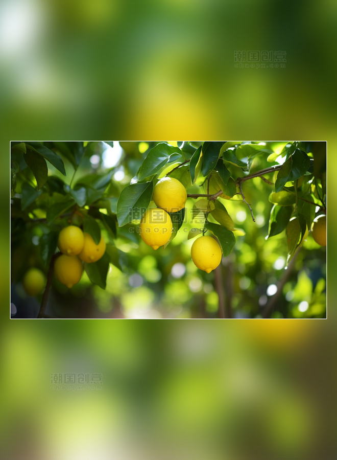 成熟水果柠檬水果新鲜柠檬水果农场