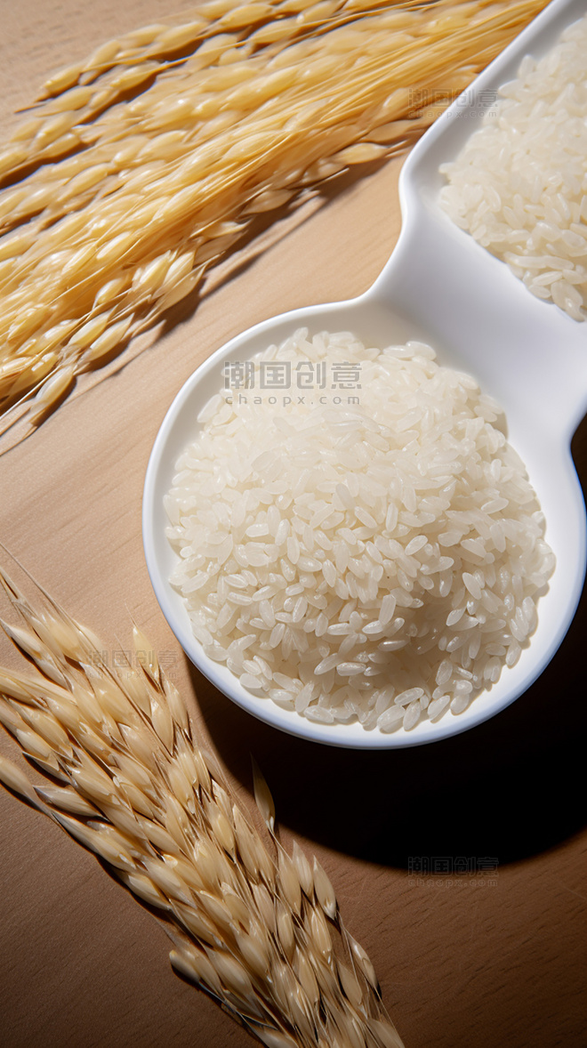 主食摄影图超级清晰大米营养米饭白色食材粮食米饭