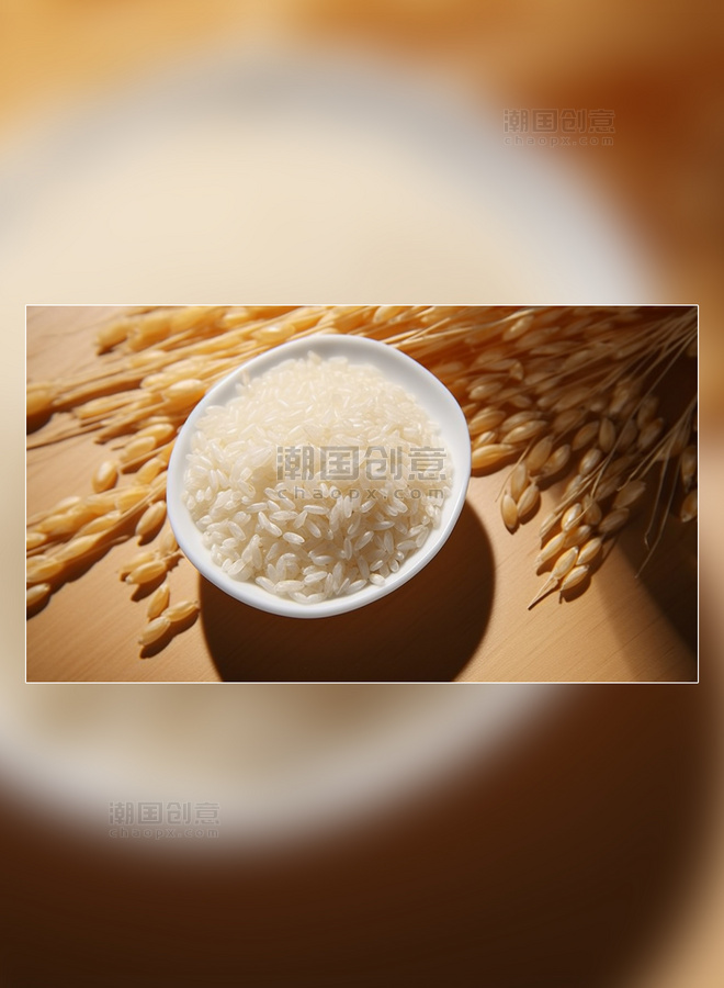 白色食材超级清晰粮食米饭主食大米营养米饭摄影图