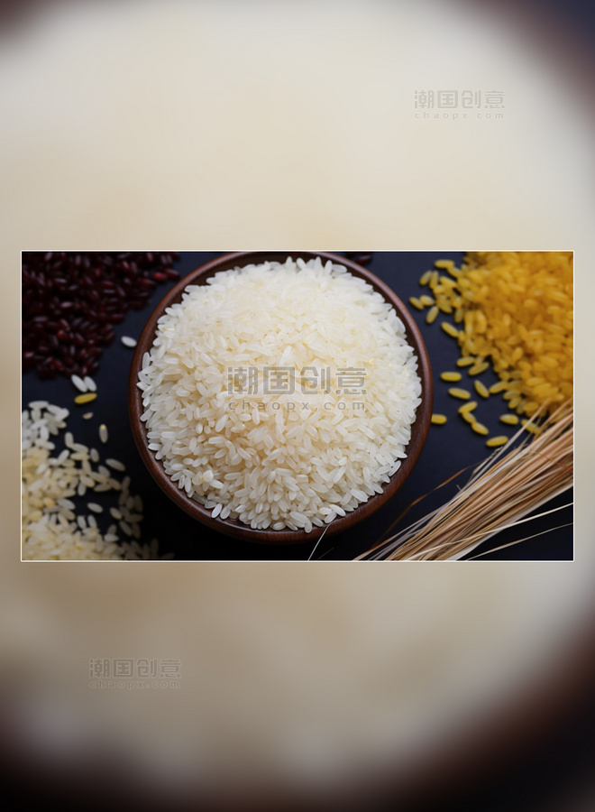 米饭主食大米营养米饭摄影图超级清晰白色食材粮食
