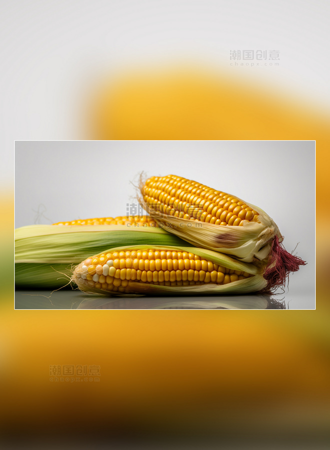 玉米新鲜食材甜玉米果蔬粮食农作物谷物摄影图