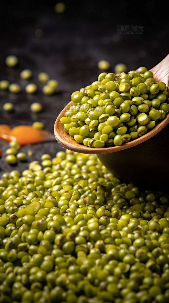 五谷杂粮绿豆食材绿豆粥豆类营养物质摄影图