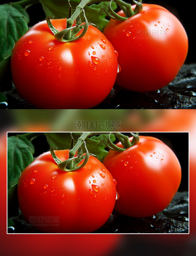 红色新鲜西红柿水果摄影蔬菜