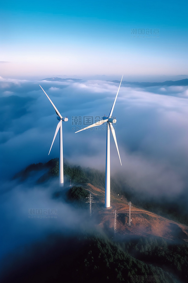 新能源风能摄影图风扇风能高清图片