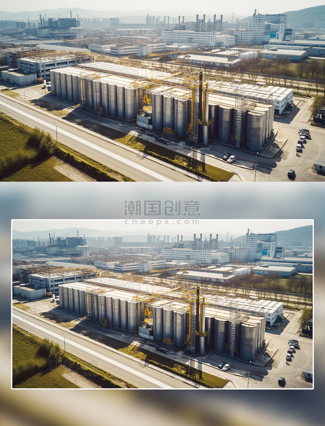 高炉化工厂工业全景摄影工业园区