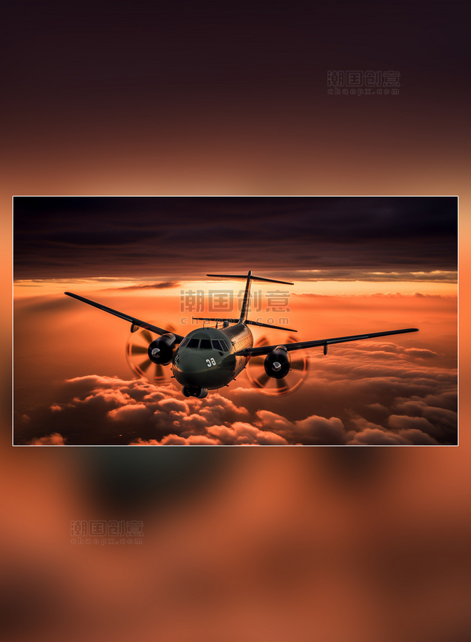 飞机广阔视角摄影图旅行者航空飞机交通工具运输飞行私人飞机