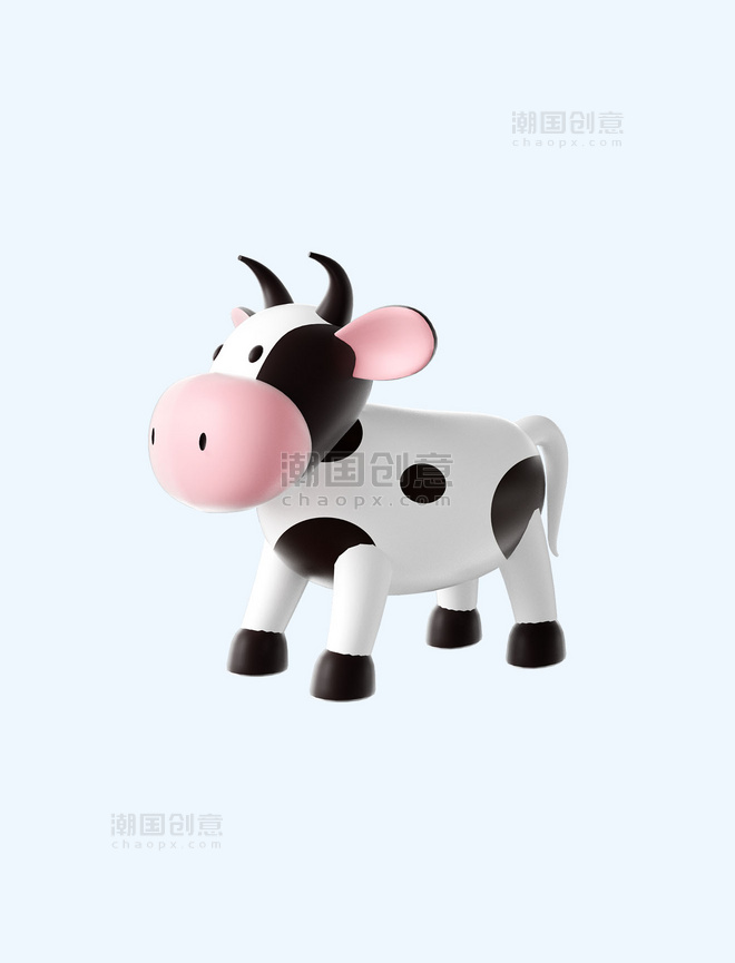 3D立体奶牛动物