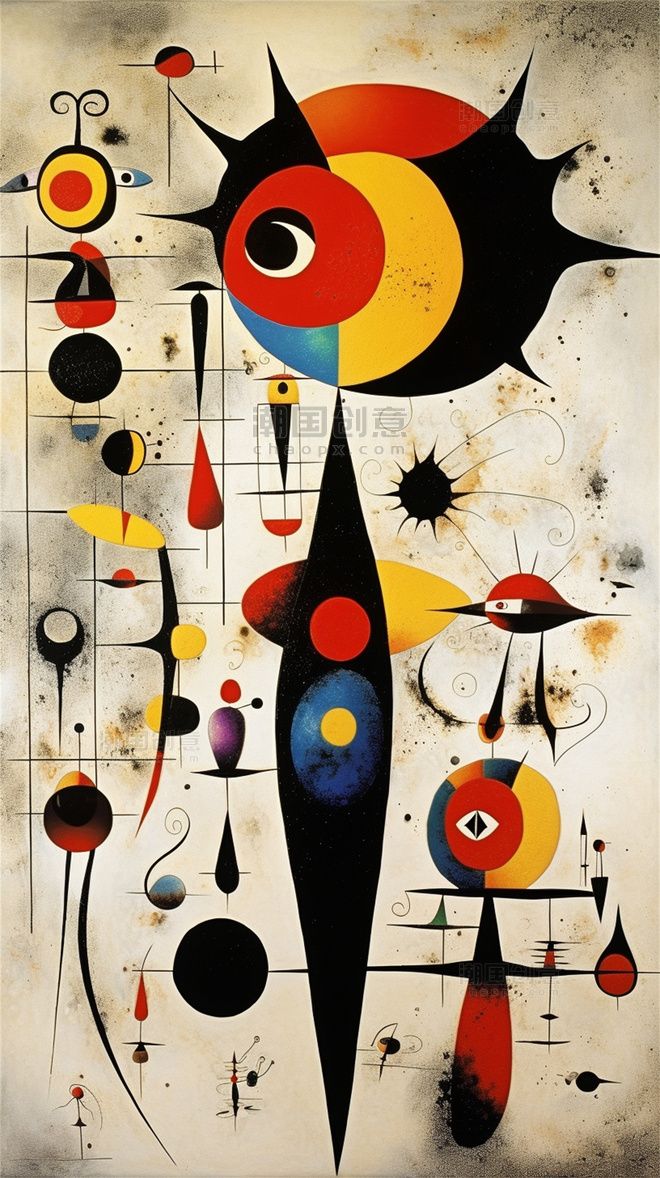 超现实风格抽象风格世界名画JoanMiro2图片_潮国创意