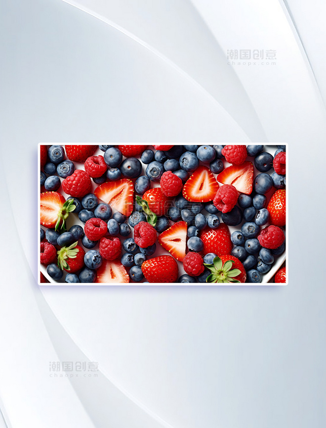 水果草莓蓝莓树莓