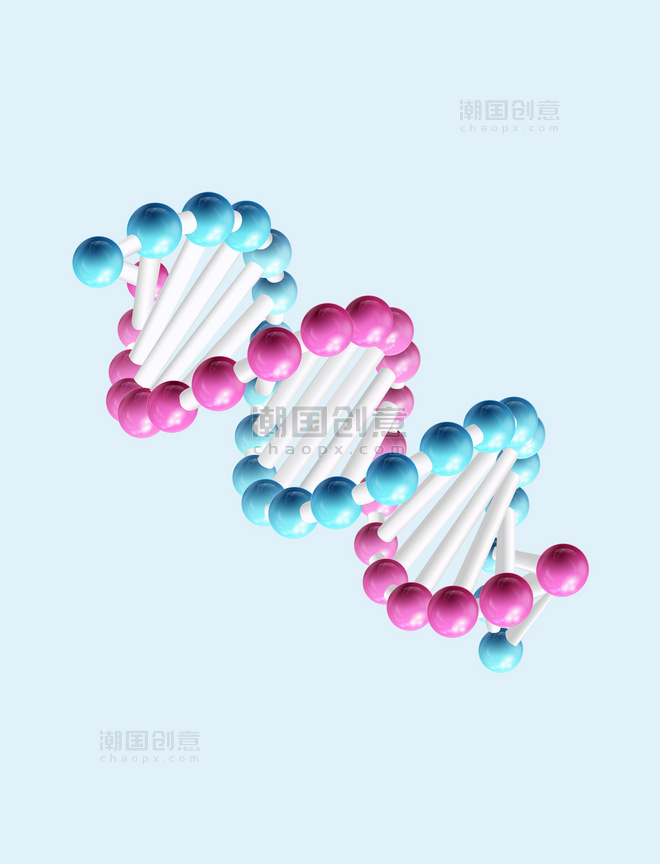 美容高科技分子DNA细胞结构质感
