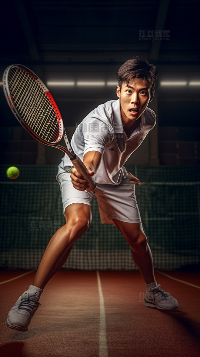 体育运动运动员打网球运动人物人像