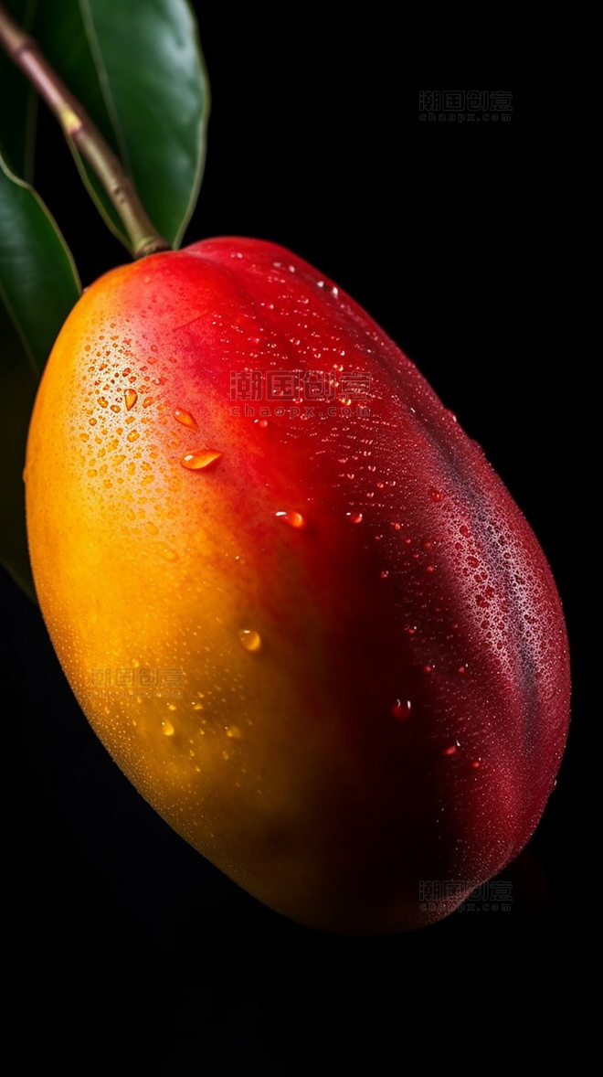摄影图超级清晰夏日水果甜品芒果特写水果新鲜芒果