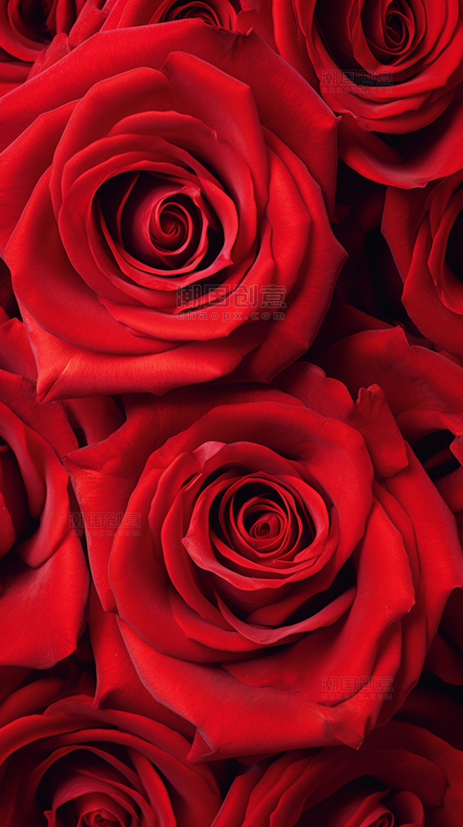 唯美植物花草红色玫瑰花鲜花七夕情人节
