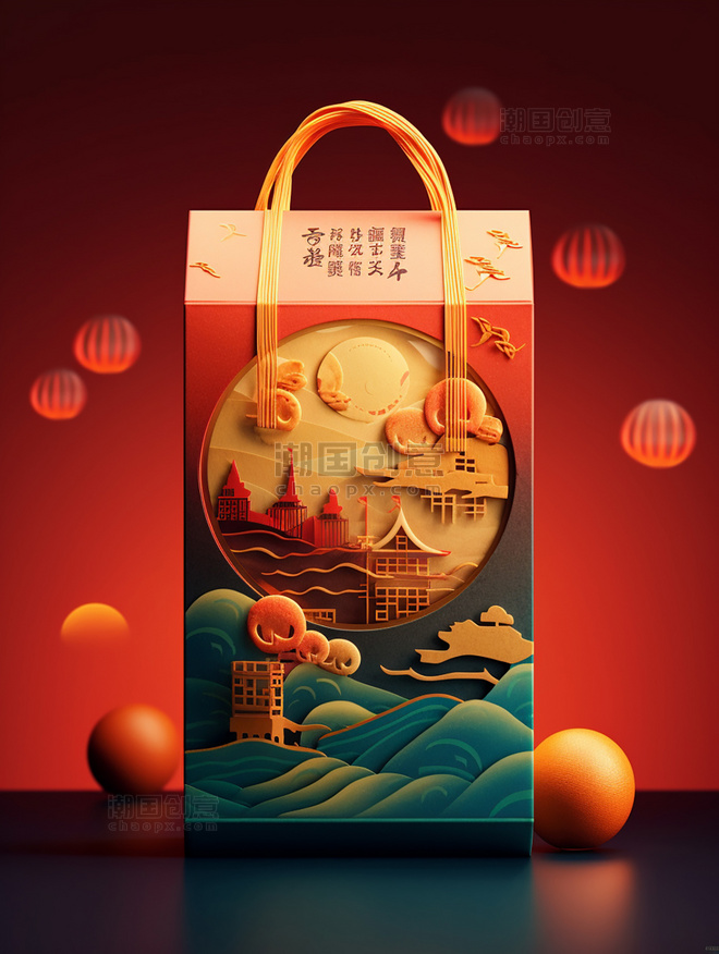 兔子月饼中秋节中国传统节日礼盒设计包装设计月饼包装