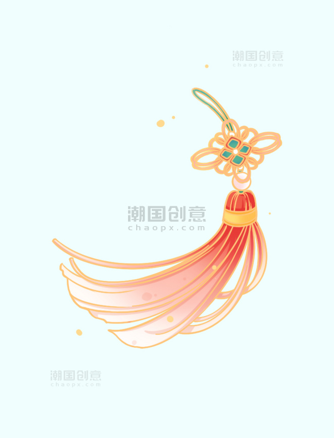 中国结装饰国潮风传统节日