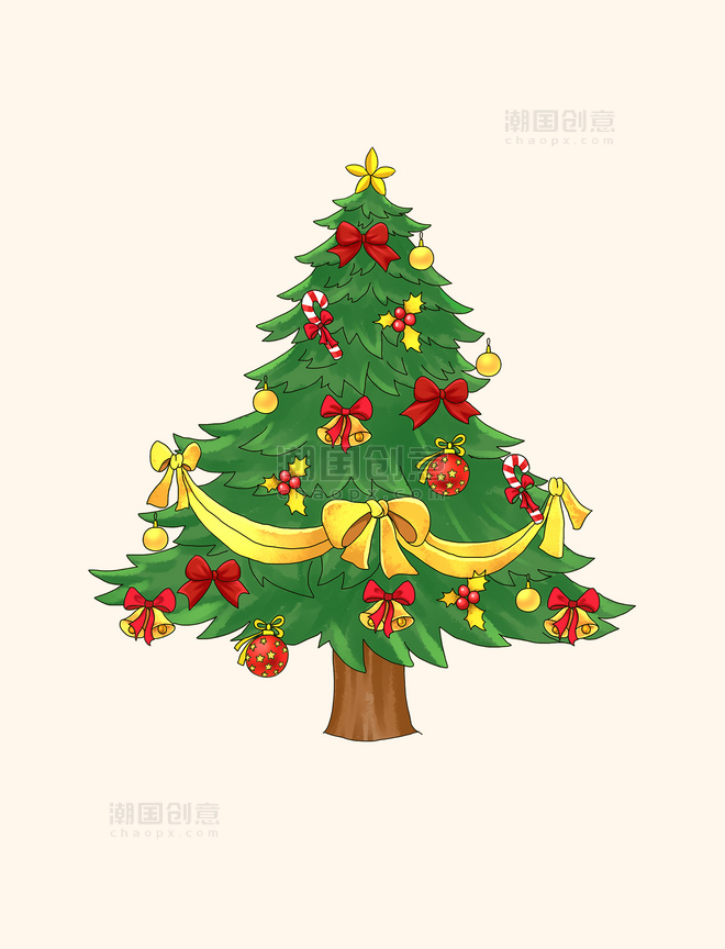 圣诞节装饰圣诞树元素