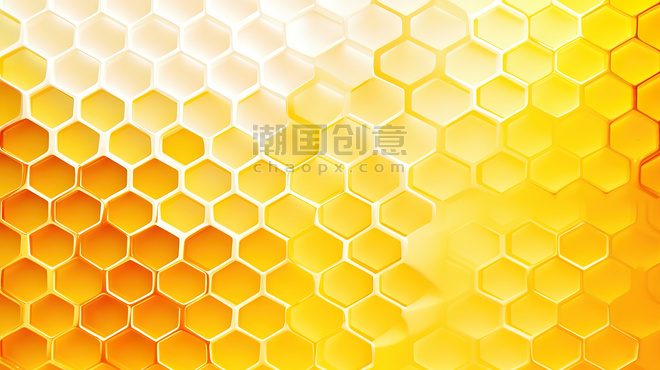 潮国创意橙蜂巢底纹黄色的蜂窝发热材料背景21