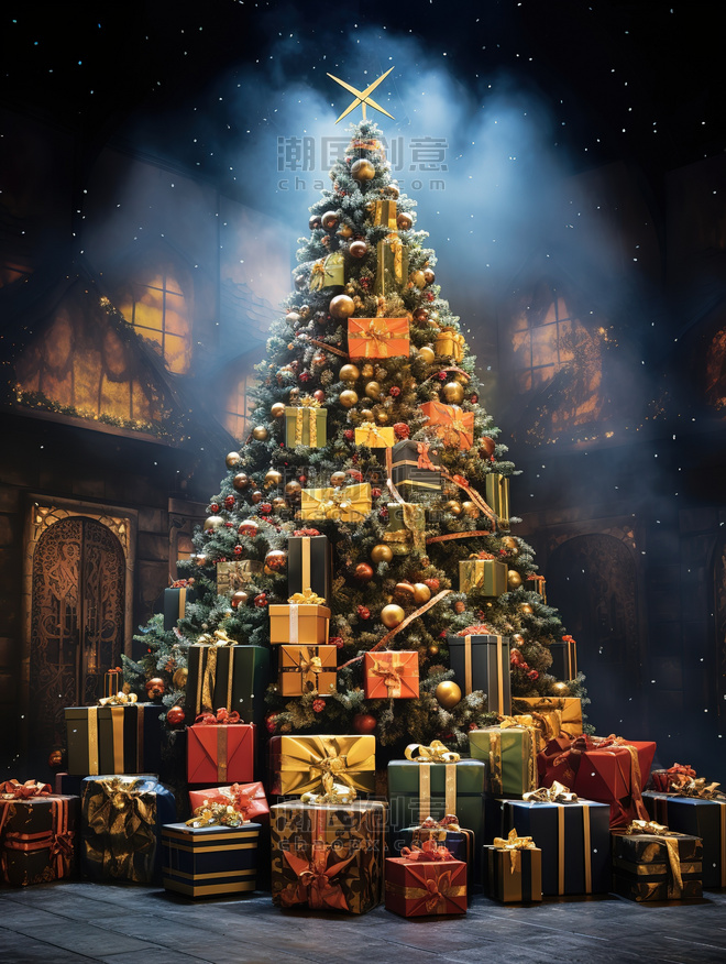 潮国创意一棵巨大的圣诞树12