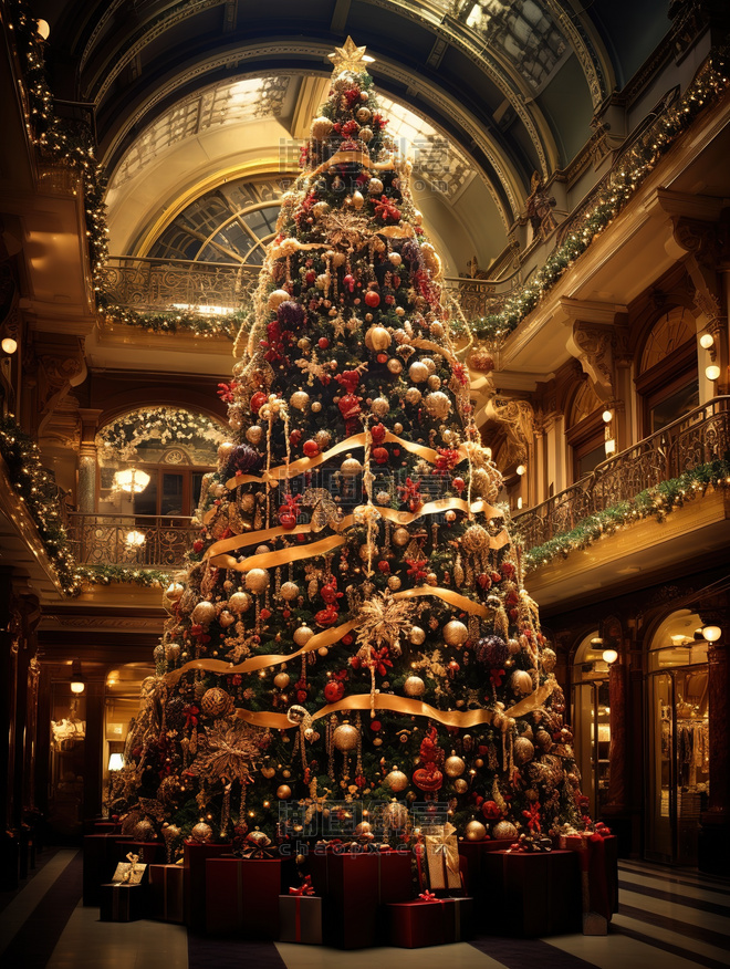 潮国创意一棵巨大的圣诞树17