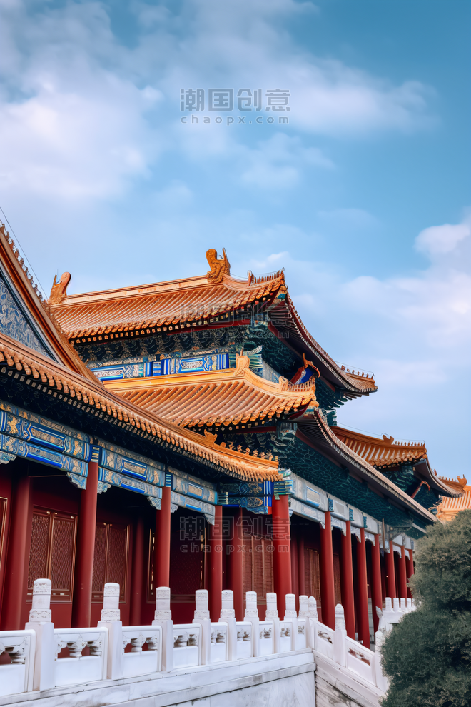潮国创意北京故宫城墙地表建筑