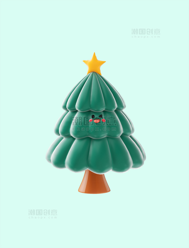 圣诞节圣诞树3D元素