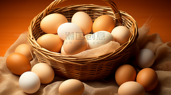 潮国创意营养健康的新鲜鸡蛋餐饮美食生鲜