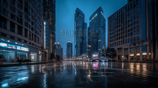 潮国创意贵州贵阳国际金融中心写字楼摄影照片城市建筑高楼大厦
