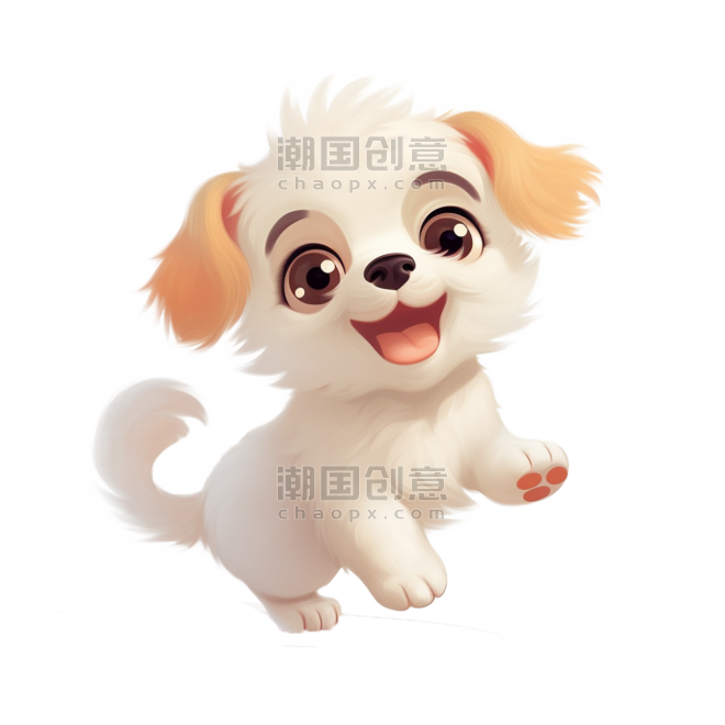 潮国创意卡通可爱小狗动物狗
